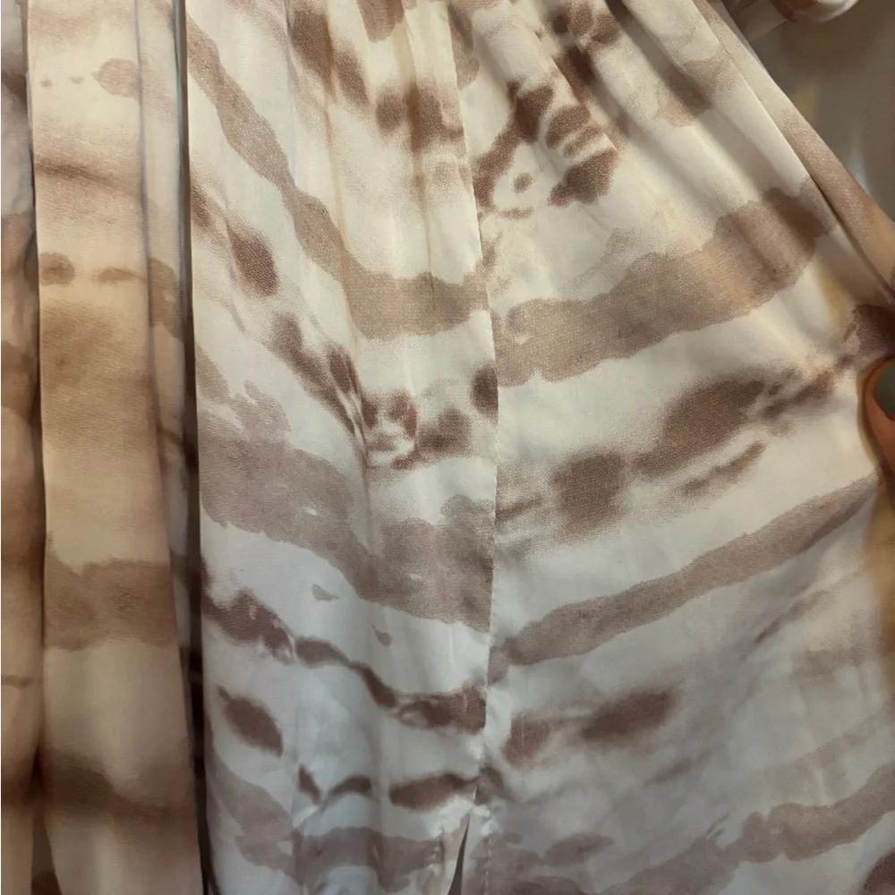 SURF GYPSY Elegant Cream Tie-Dye Maxi Dress/Swim Coverup. NWT. size Small - Picture 5 of 6